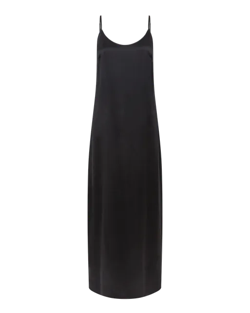Cecily Long Slip Dress Black | Agent Provocateur