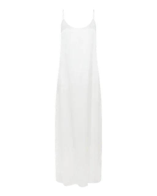Cecily Long Slip Dress Ivory/Ivory | Agent Provocateur
