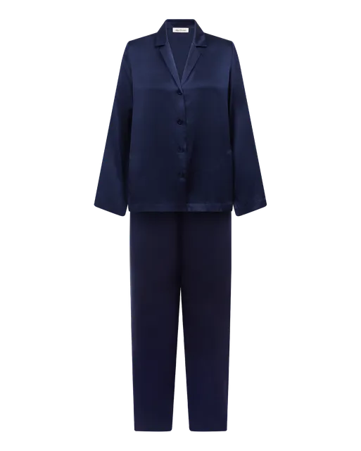 Cecily Pyjama Set Navy/Navy | Agent Provocateur