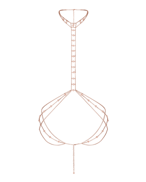 Ronan Body Chain Rose Gold/Pink | Agent Provocateur