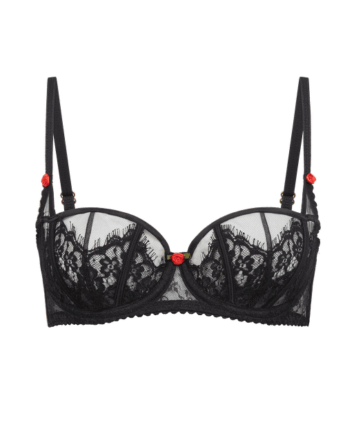 Clarissa Balconette Underwired Bra Black | Agent Provocateur