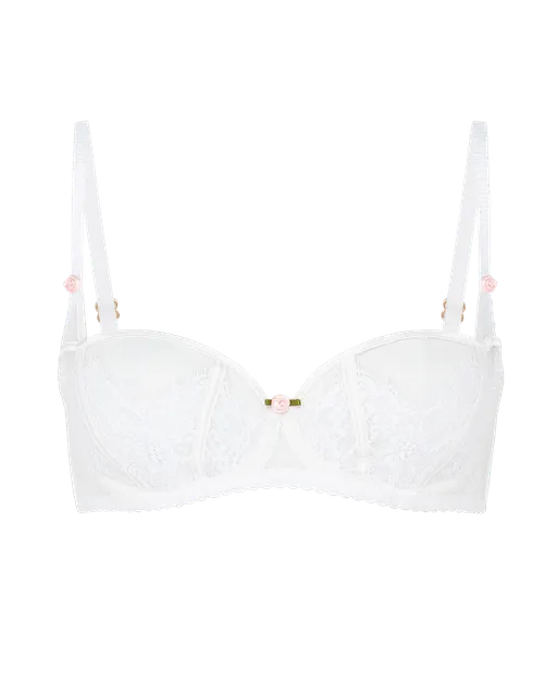 Clarissa Balconette Underwired Bra White | Agent Provocateur