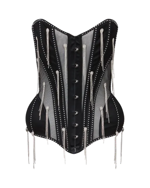 Crystalina Corset  Black | Agent Provocateur