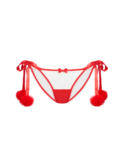Hotpants Tie Side Brief Lilac/Lime | Agent Provocateur