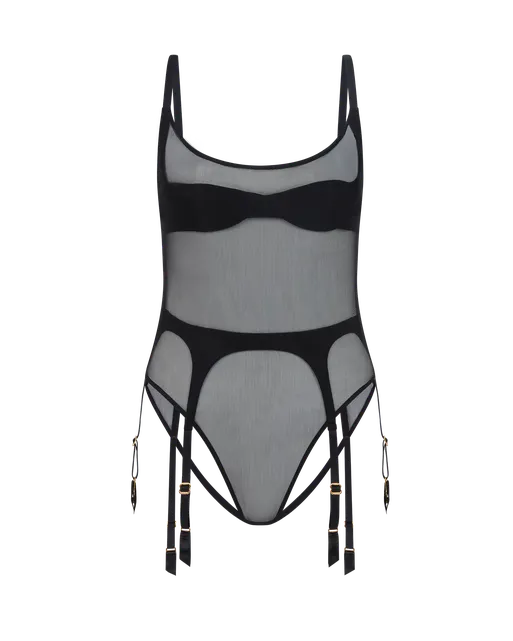 Jessah Bodysuit Black | Agent Provocateur