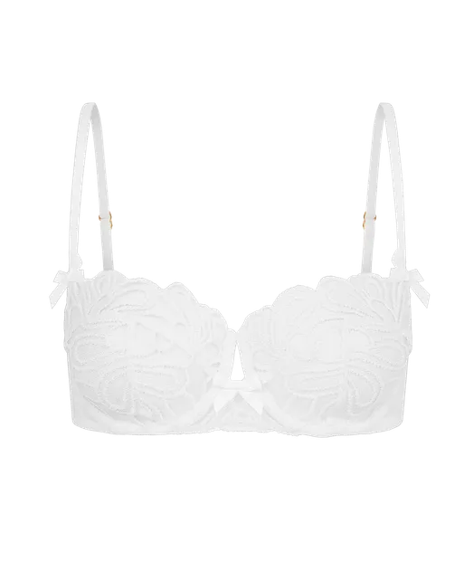 Nelle Balconette Underwired Bra White | Agent Provocateur