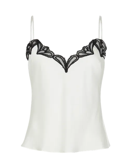 Nelle Cami Ivory/Black | Agent Provocateur