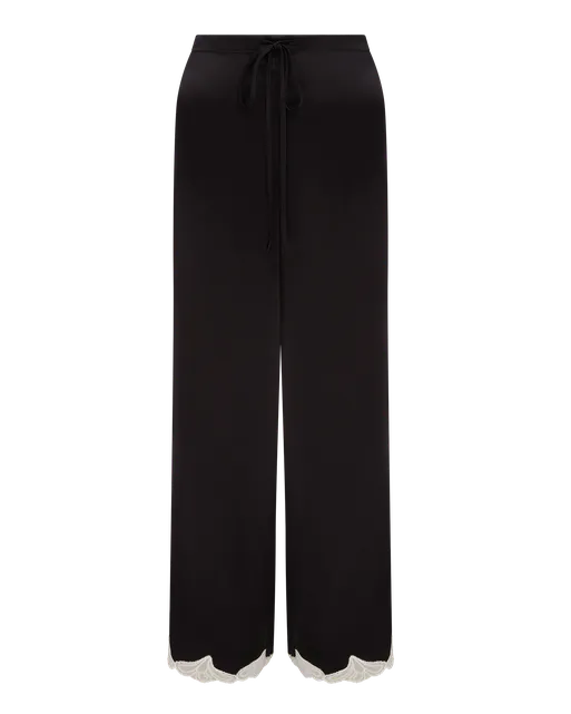Nelle Pj Trousers Black/Ivory | Agent Provocateur