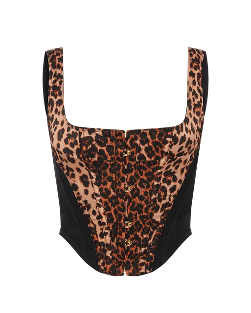 Zena Corset Top Leopard | Agent Provocateur