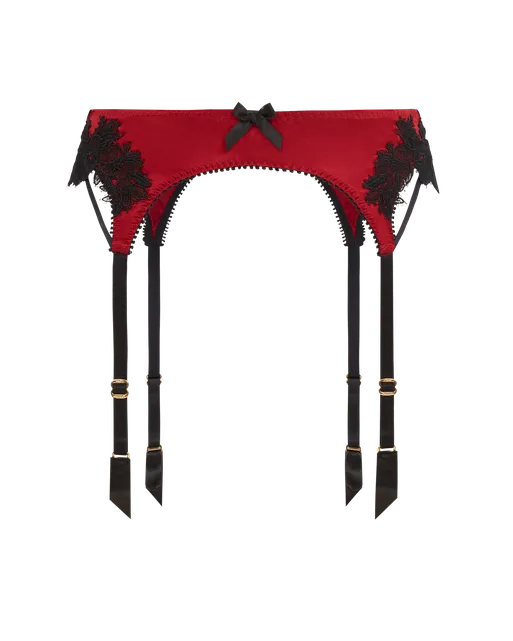 Penelopi Suspender Red/Black | Agent Provocateur