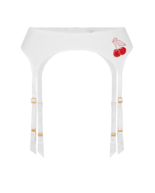 Perri Suspender White/Red | Agent Provocateur