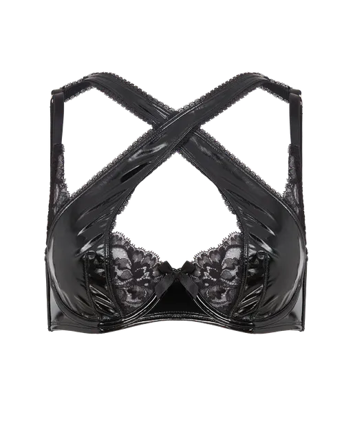 Vicki High Apex Underwired Bra Black | Agent Provocateur