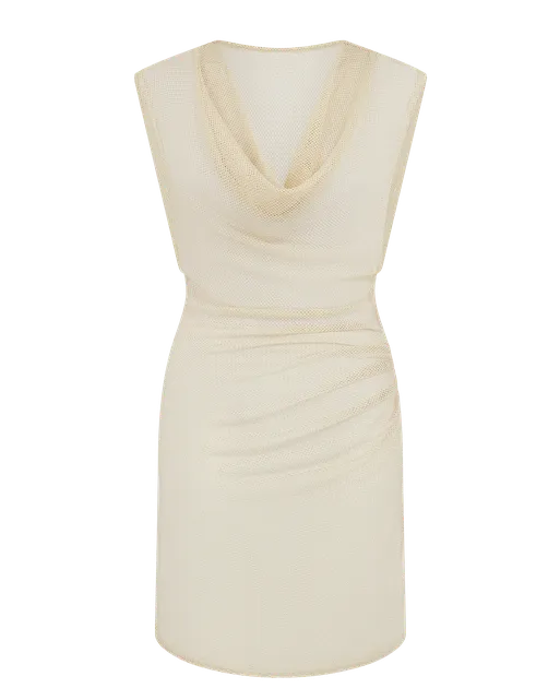 Orina Short Cover Up Light Gold | Agent Provocateur