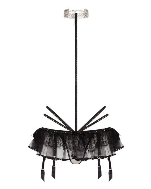Anora Playsuit Black/Crystal | Agent Provocateur