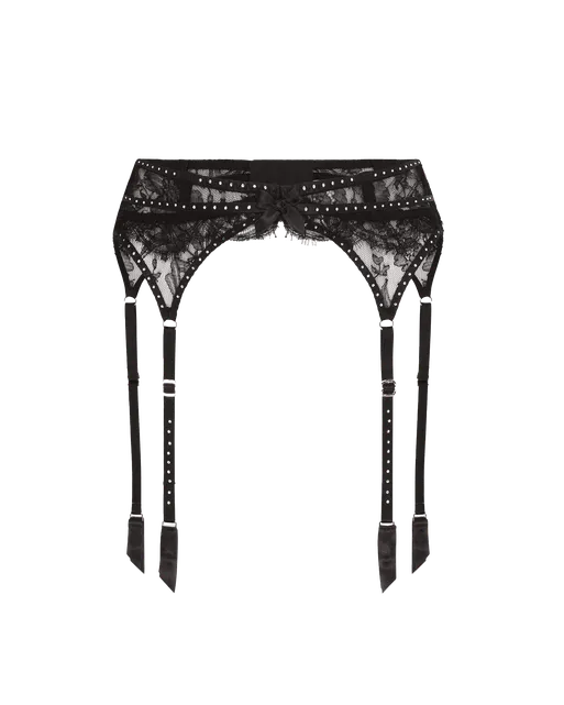 Anora Suspender Black/Crystal | Agent Provocateur