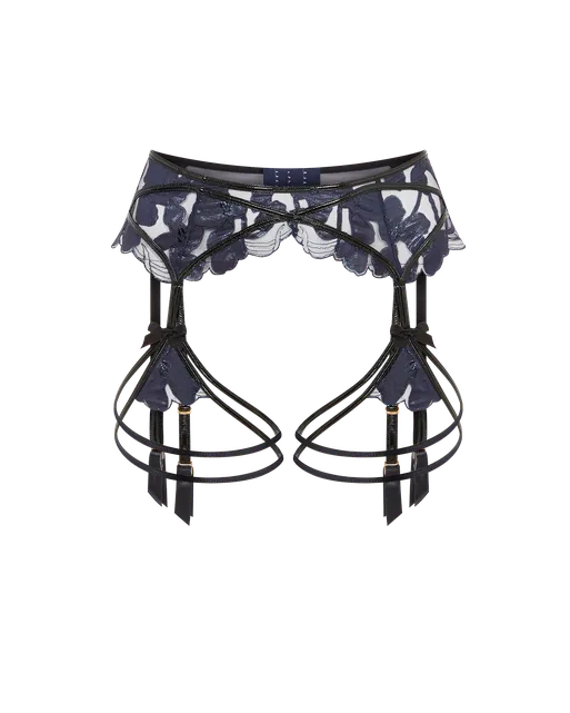 Felicitie Suspender Navy/Black | Agent Provocateur