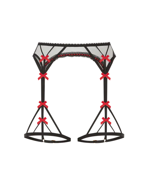 Hetty Suspender Black/Red | Agent Provocateur