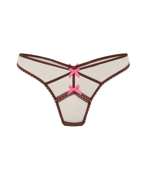 Hetty Thong  Brown/Pink | Agent Provocateur