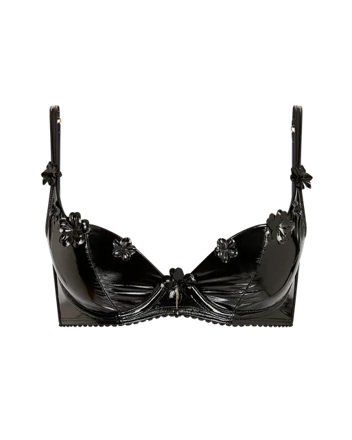 Lilathe Plunge Underwired Bra  Black | Agent Provocateur