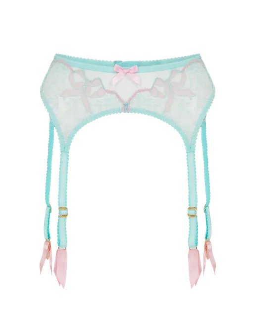 Lisetta Suspender Mint/Pink | Agent Provocateur