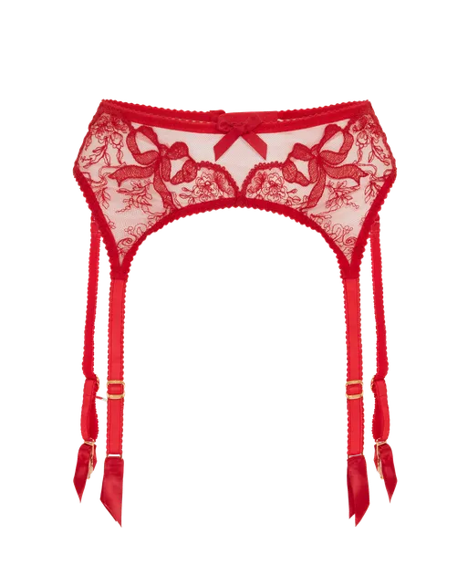 Lisetta Suspender Red/Red | Agent Provocateur