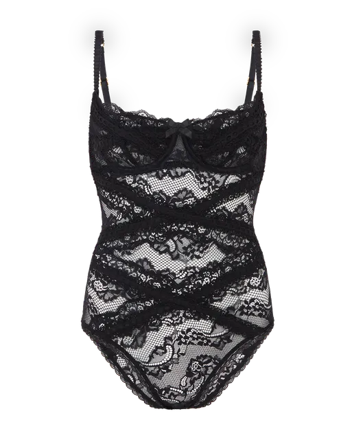 Maxwell Bodysuit Black | Agent Provocateur