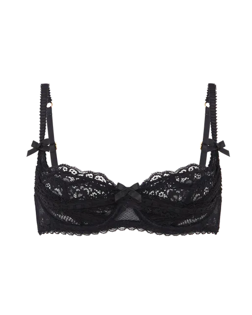 Maxwell Balconette Underwired Bra  Black | Agent Provocateur