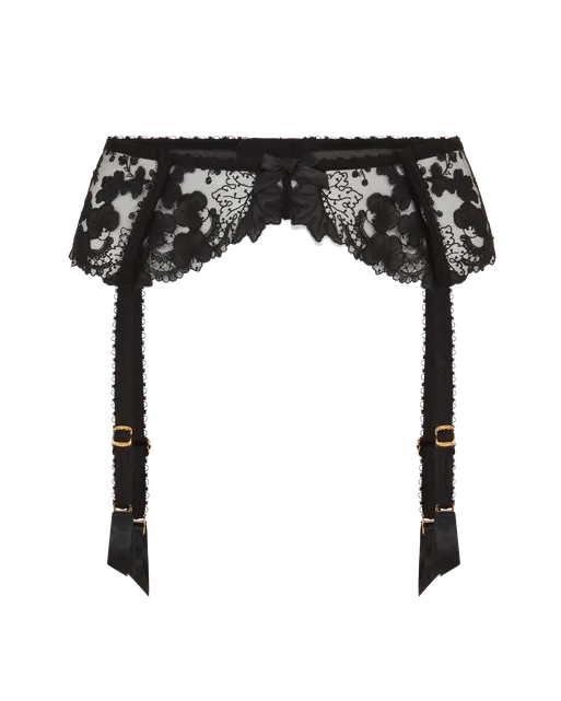 Posy Suspender  Black | Agent Provocateur