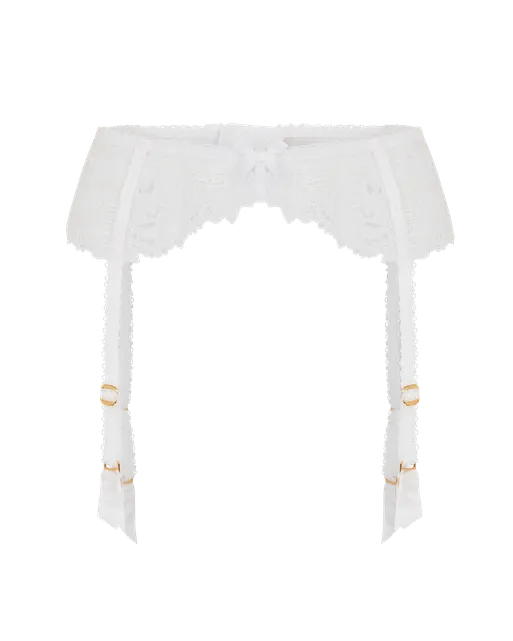 Posy Suspender  White | Agent Provocateur