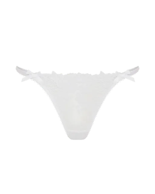 Posy Trixie Thong White/White | Agent Provocateur