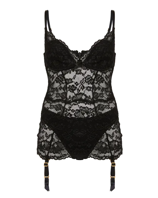 Tabitha Bodysuit  Black | Agent Provocateur