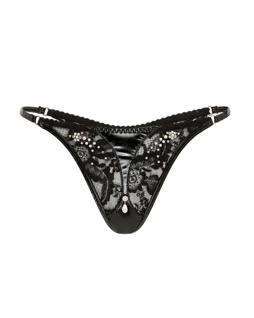 Vivienna Thong Black/Pearl | Agent Provocateur