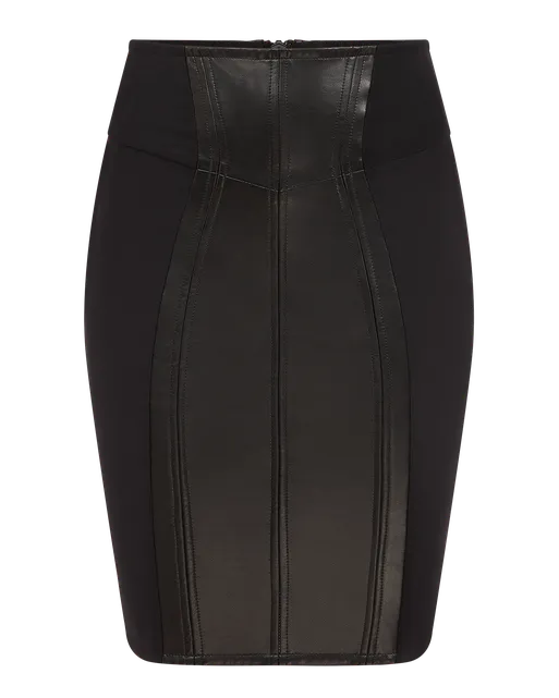 Zena Mini Skirt  Black/Black | Agent Provocateur