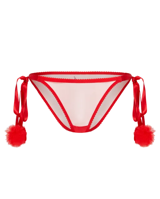 Devilette Tie Side Brief  Red | Agent Provocateur