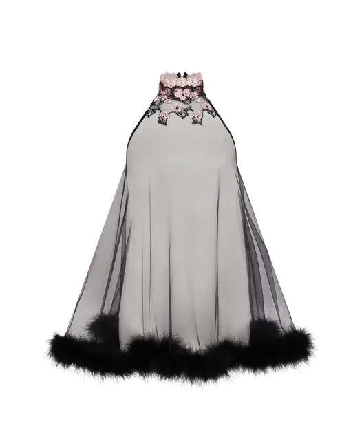 Andiee Babydoll Black/Baby Pink | Agent Provocateur