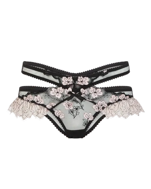 Andiee Full Brief Black/Baby Pink | Agent Provocateur