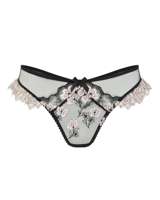 Andiee Thong Black/Baby Pink | Agent Provocateur
