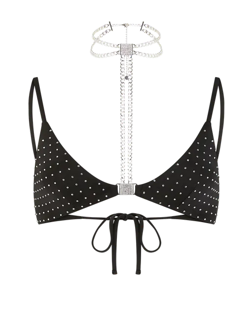 Trixina Bikini Top Black Crystal | Agent Provocateur