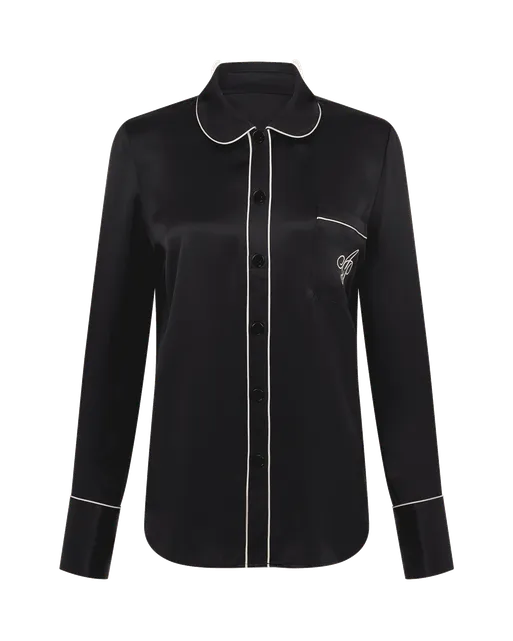 Classic Pyjama Shirt Black | Agent Provocateur