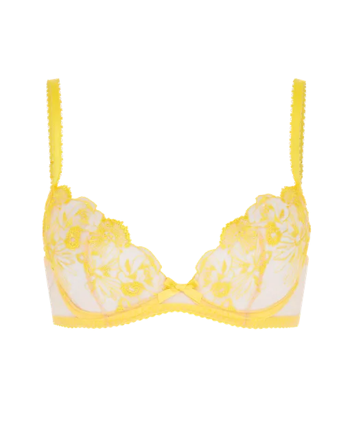 Jayce Plunge Underwired Bra Yellow | Agent Provocateur