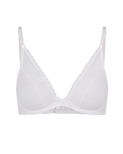 Fia Plunge Bra White | Agent Provocateur