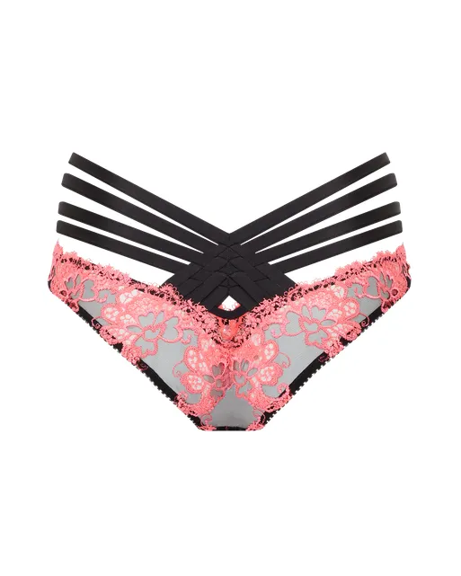 Dioni Full Brief Black/Neon Pink | Agent Provocateur