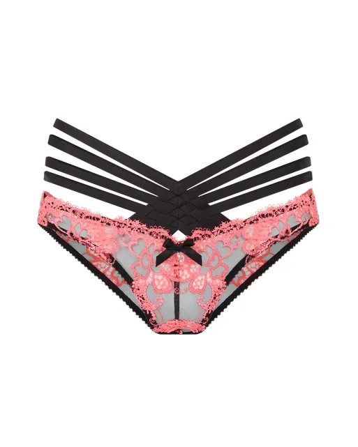 Dioni Full Brief Black/Neon Pink | Agent Provocateur