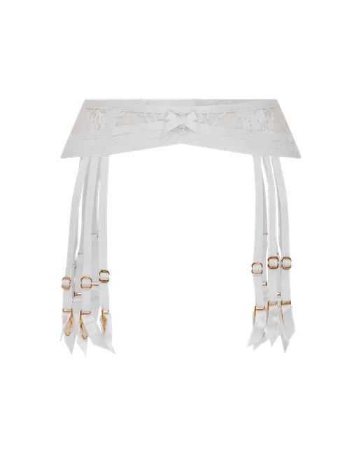 Dioni Suspender White/Sand | Agent Provocateur