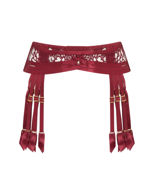 Dioni Suspender Burgundy | Agent Provocateur