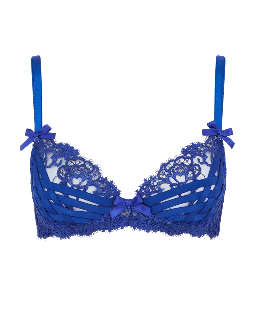 Dioni Plunge Underwired Bra Cobalt | Agent Provocateur