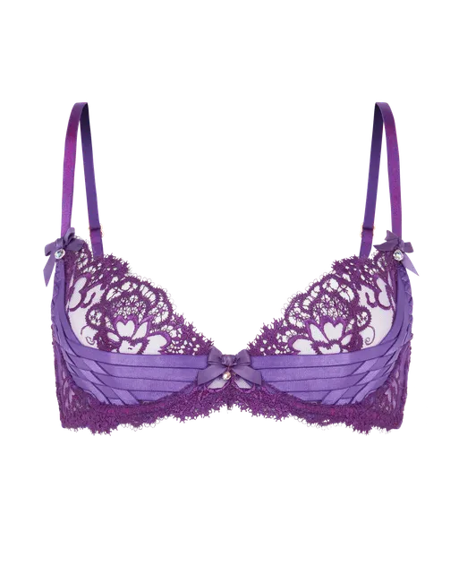 Dioni Plunge Underwired Bra Deep Purple | Agent Provocateur