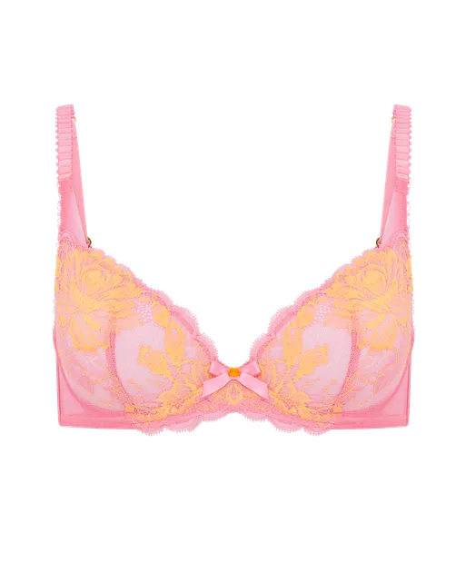 Yara Plunge Underwired Bra Pink | Agent Provocateur
