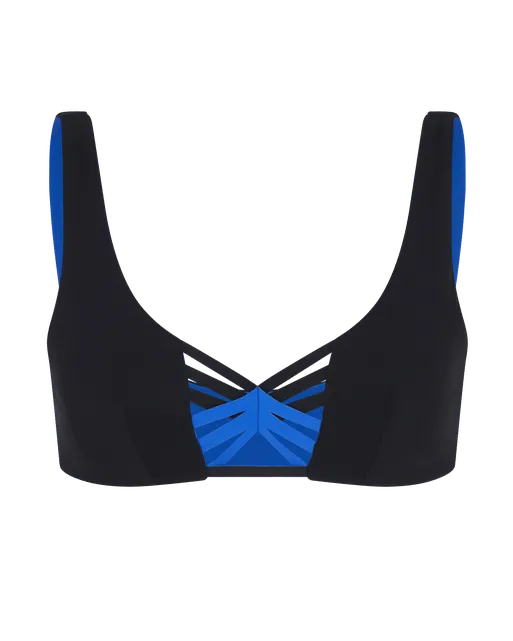 Suky Reversible Bikini Top Blue | Agent Provocateur