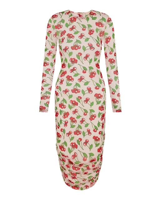 Laury Long Cover Up Cherry Print | Agent Provocateur